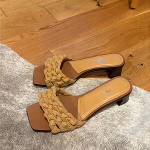 Zara Tan Braided Women's Slippers